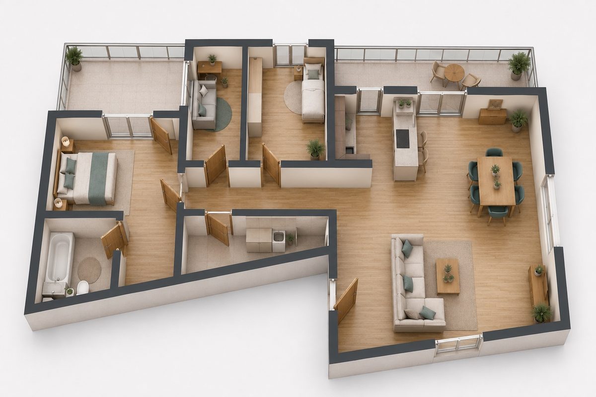 3D floor plan