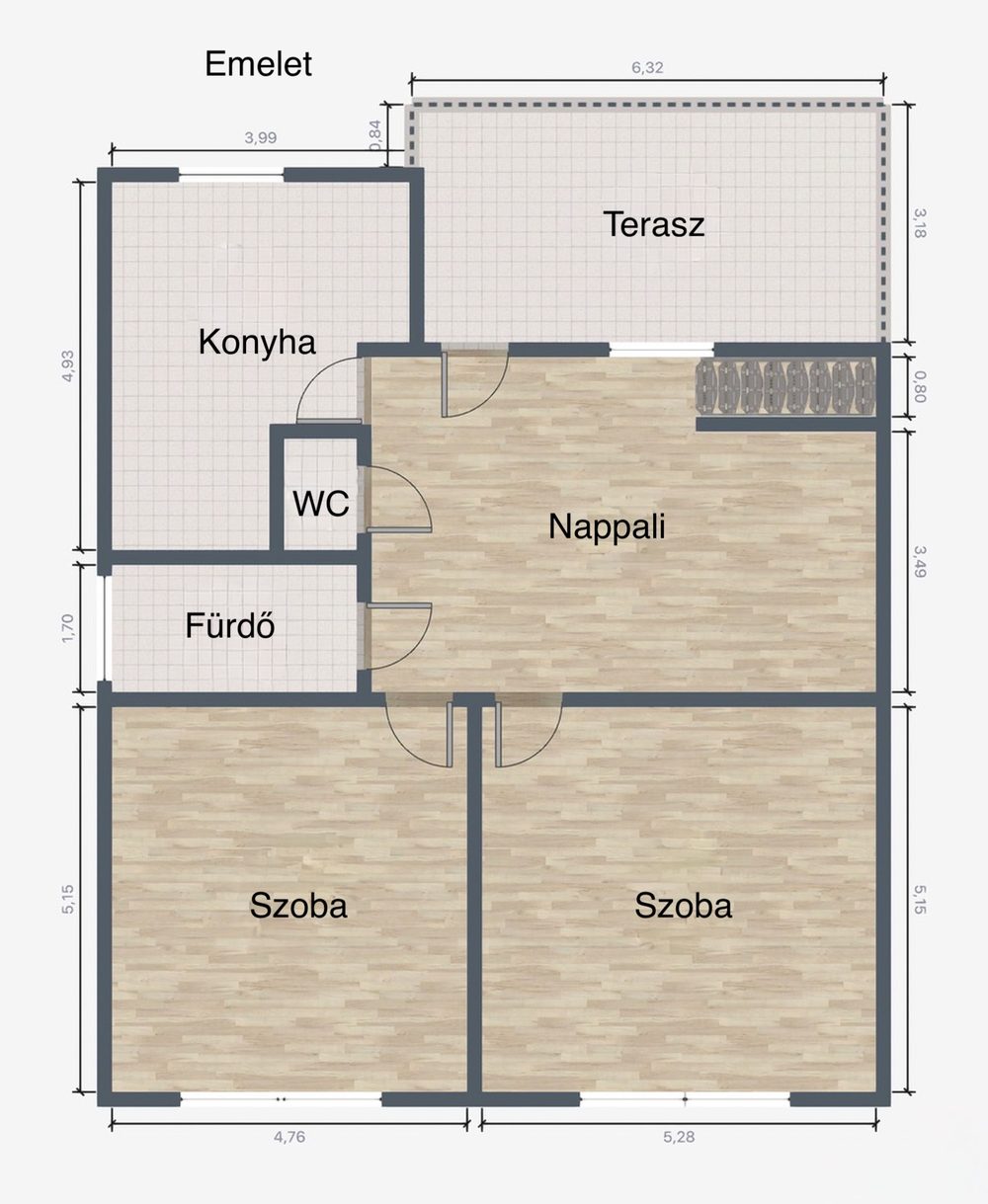 Floor plan – upper floor