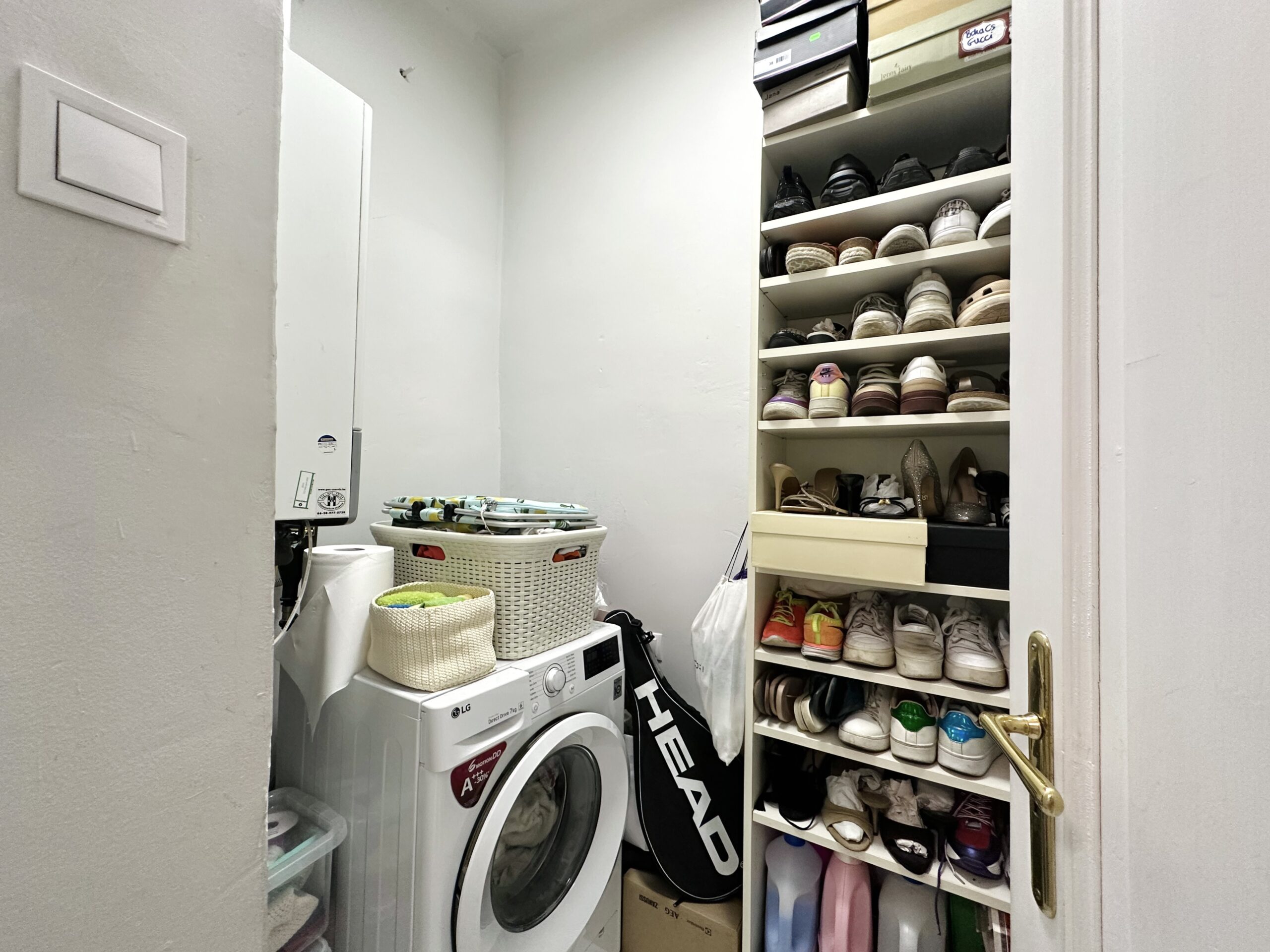 Boiler room with plenty of storage