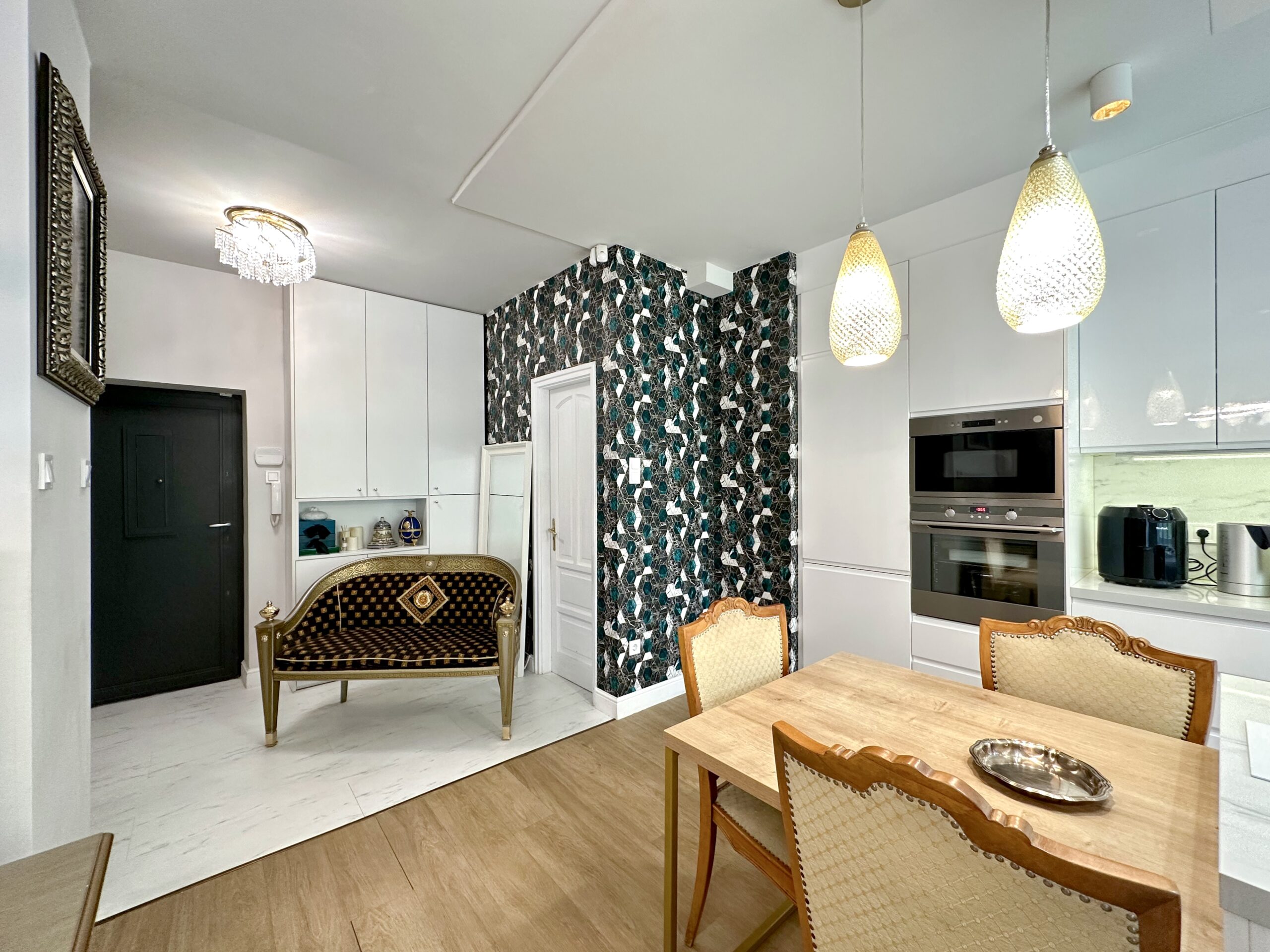 Hallway and dining area