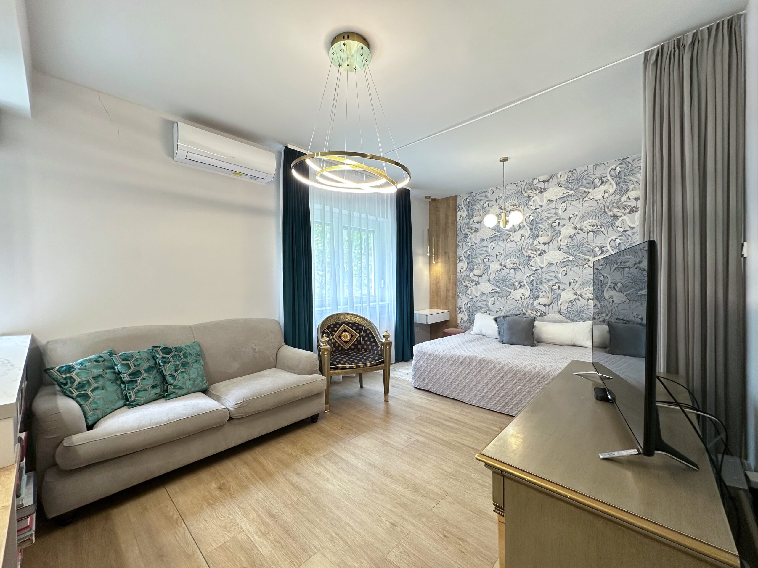 Living room with air conditioning